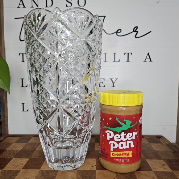 Vintage BOHEMIAN CZECH Cut Crystal Vase 9.75" - Picture 15 of 15